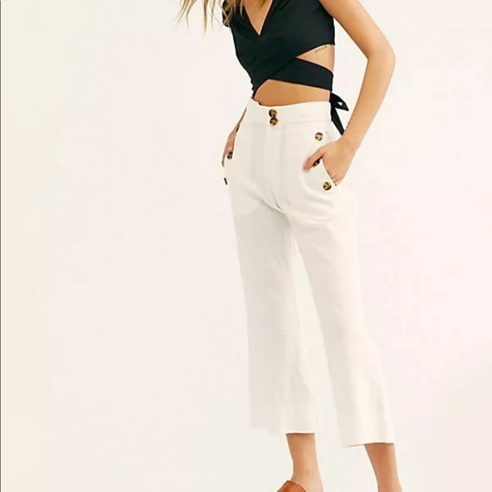 Free People Jen’s Pirate Booty linen blend pants